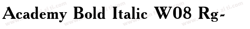 Academy Bold Italic W08 Rg字体转换